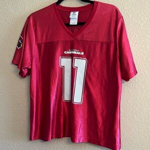XL NFL Arizona Cardinals #11 Fitzgerald Women’s Jersey with sparkles